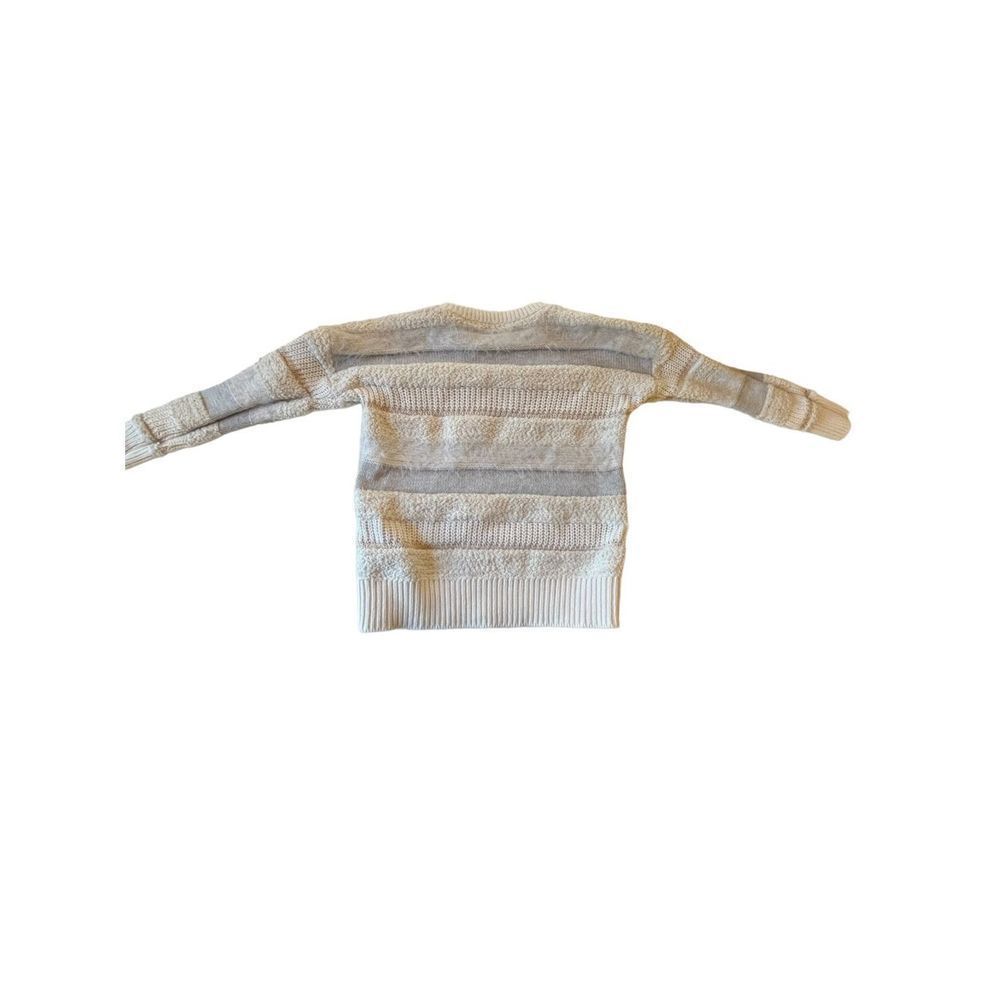 Gap Kids Adorable Mixed Material Holiday Sweater, in Ivory Frost, Size XS - Picture 5 of 7
